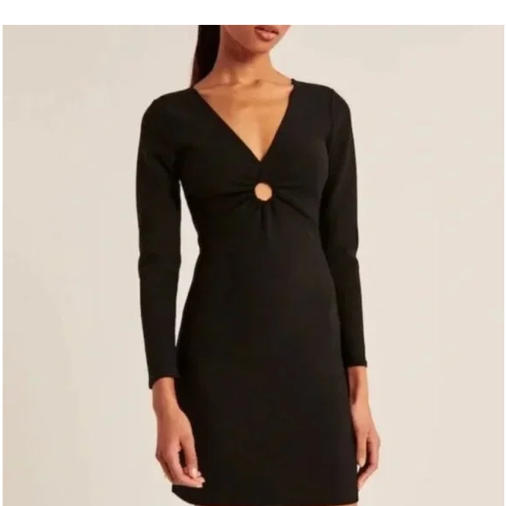 Abercrombie & Fitch Black Long Sleeve Dress
